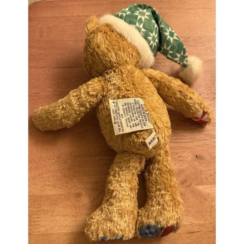 JIM SHORE BOYDS BEARS CHRISTMAS Plush BEAR OLLIE #‎ 92006-11